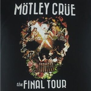 Motley Crue The Final Tour Graphic Band / Concert Merch T-Shirt - Size S/M